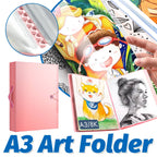 Pink A3 Art Folder Desk Storage Organiser | StorageOZ