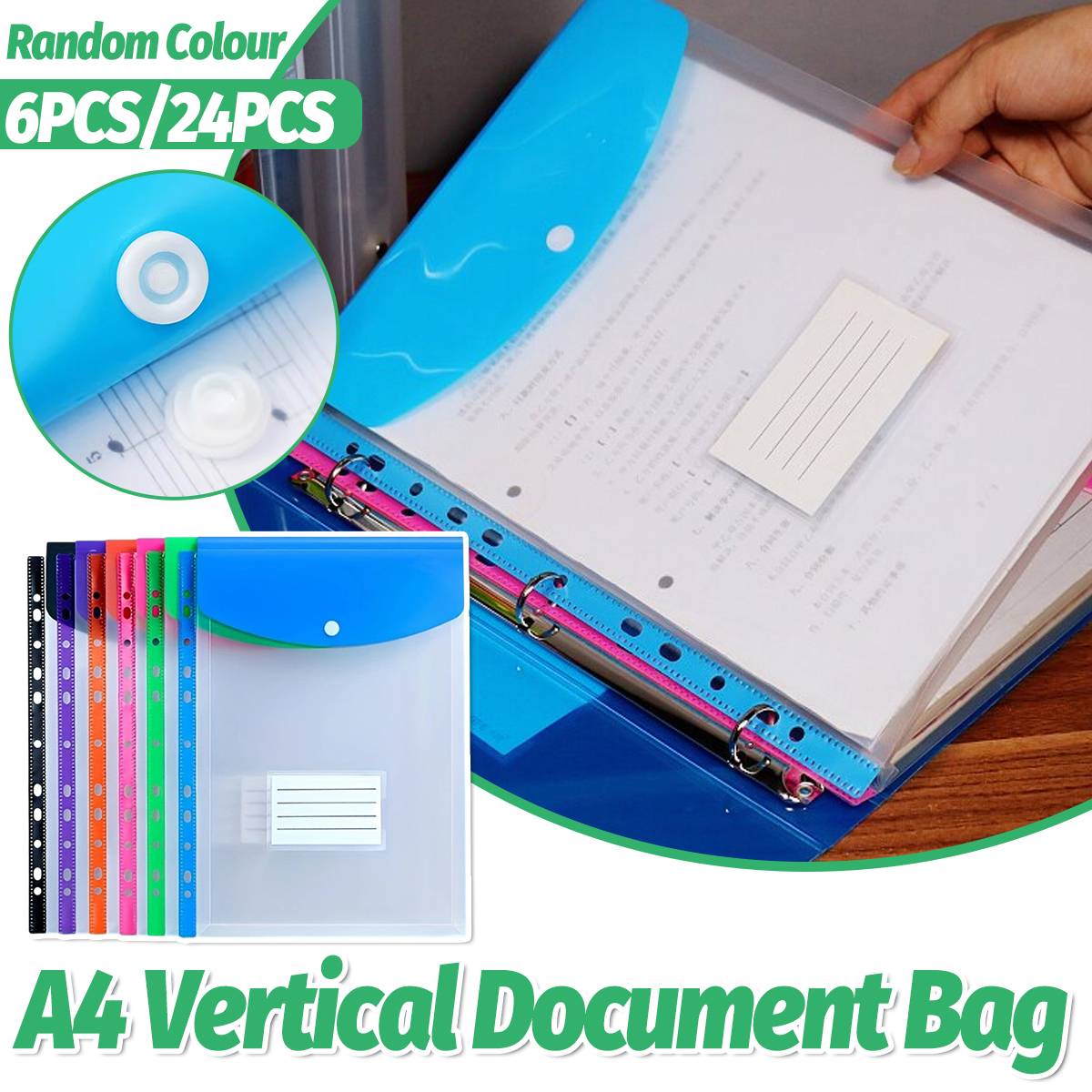 Fabric File Bags Two Colours Organiser Set | StorageOZ