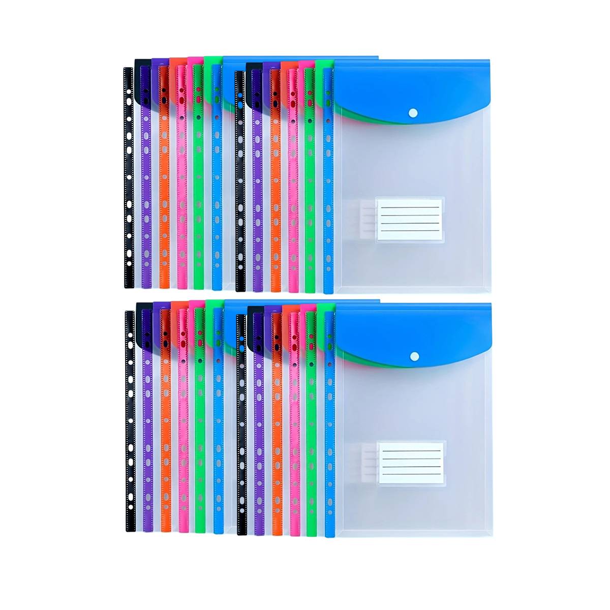 Fabric File Bags Two Colours Organiser Set | StorageOZ