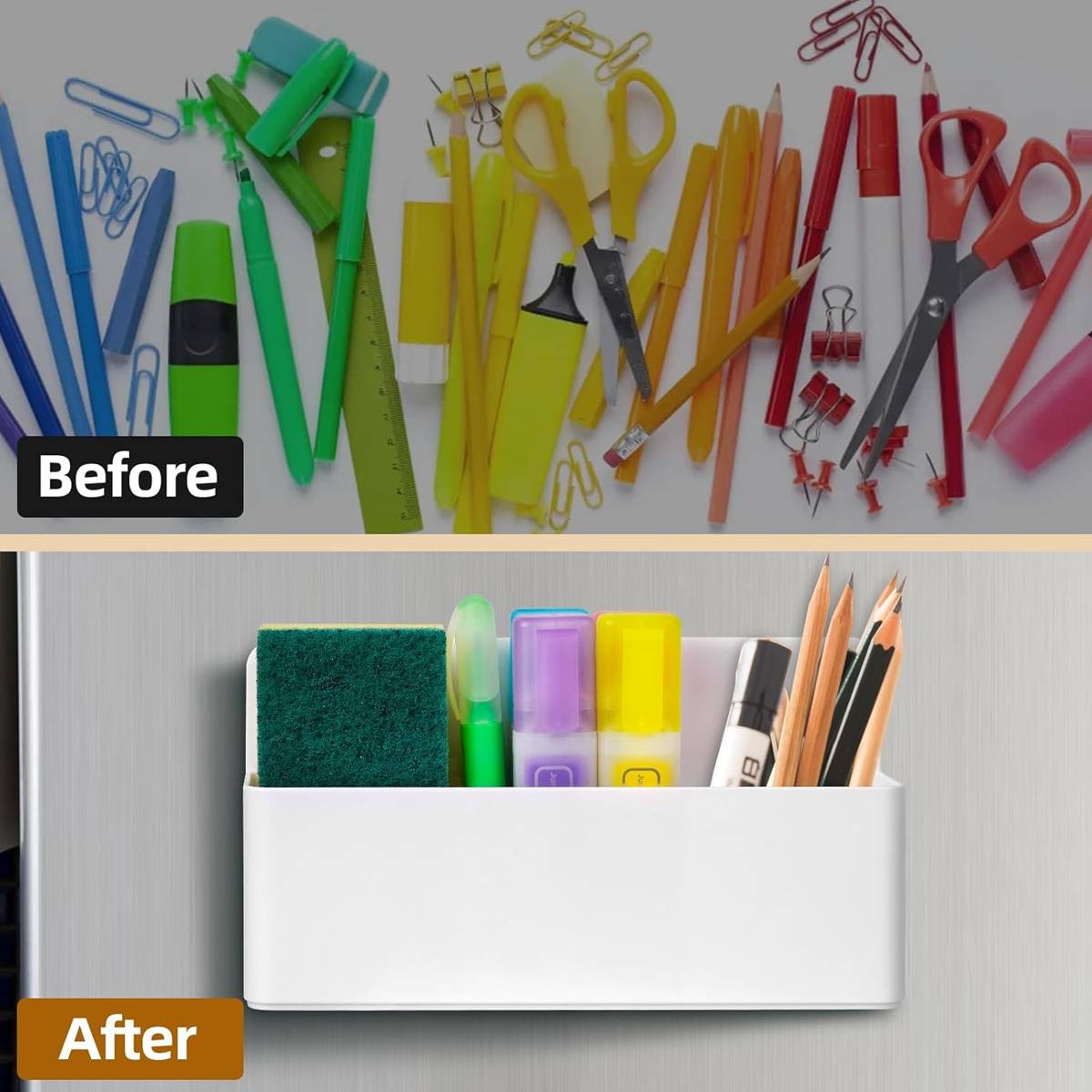 Magnetic Pen Holder Two Colours Organiser | StorageOZ