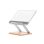 Adjustable Acrylic Desktop Reading Stand - Foldable Book Holder with Pen Slot