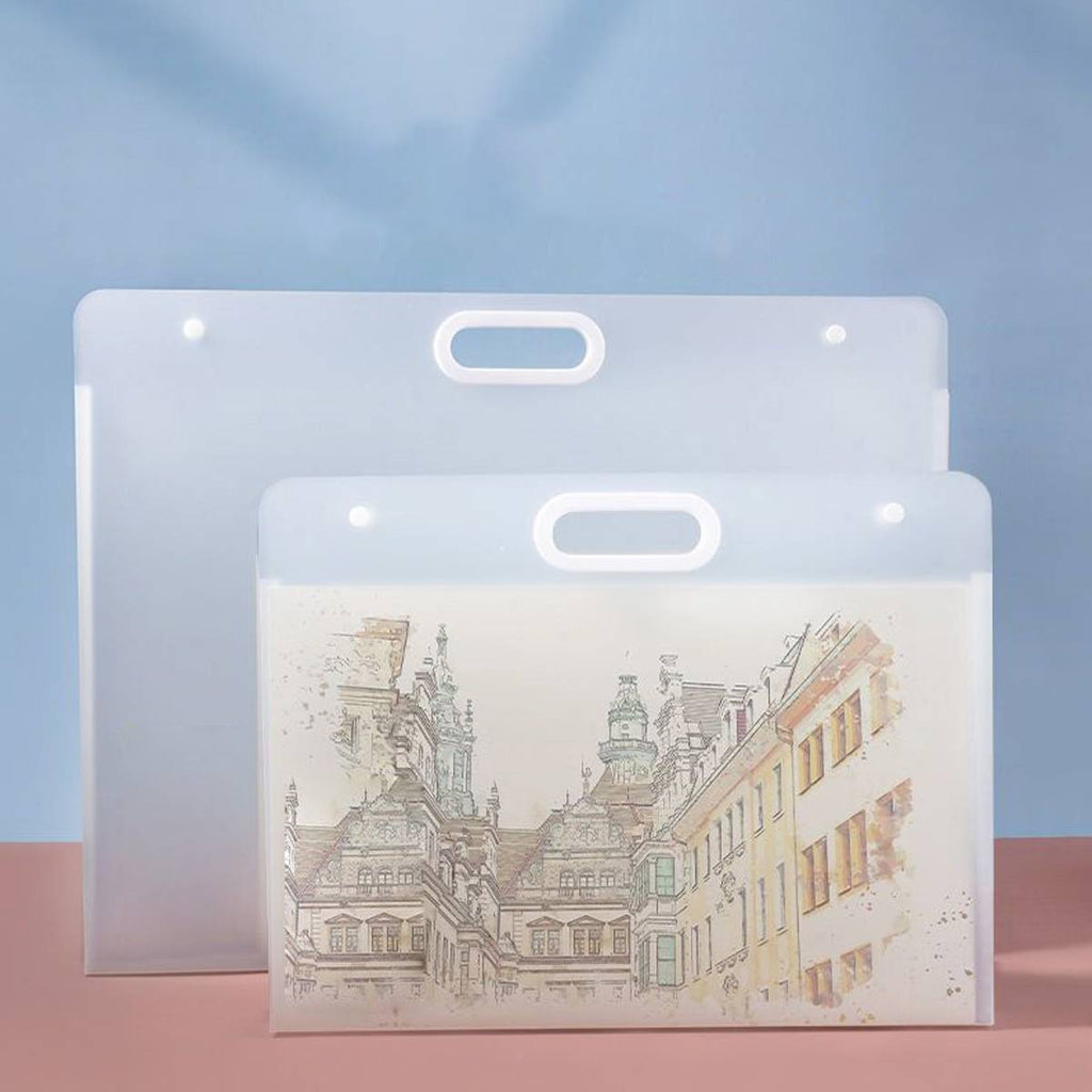 White Art Folder Bags Two Sizes Organiser | StorageOZ