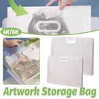 White Art Folder Bags Two Sizes Organiser | StorageOZ