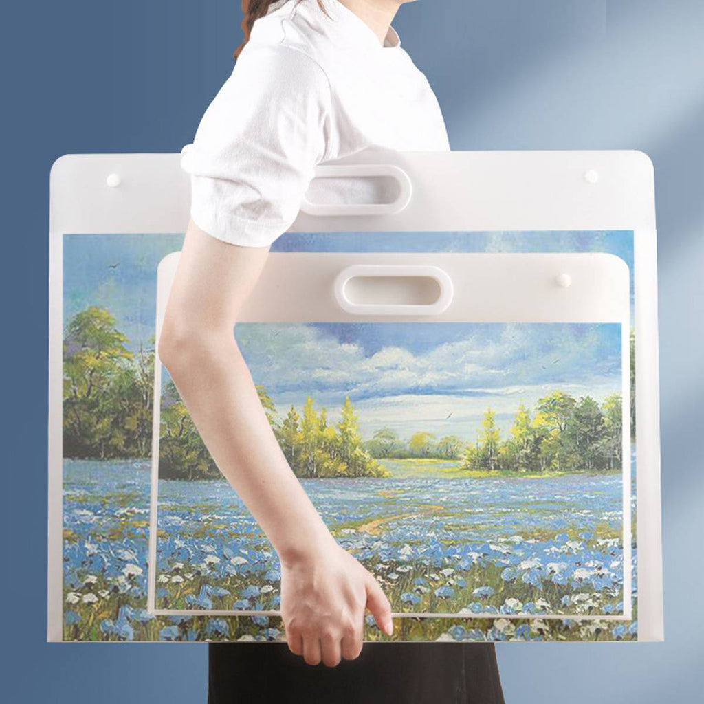 White Art Folder Bags Two Sizes Organiser | StorageOZ
