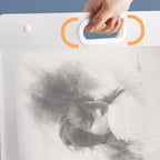 White Art Folder Bags Two Sizes Organiser | StorageOZ