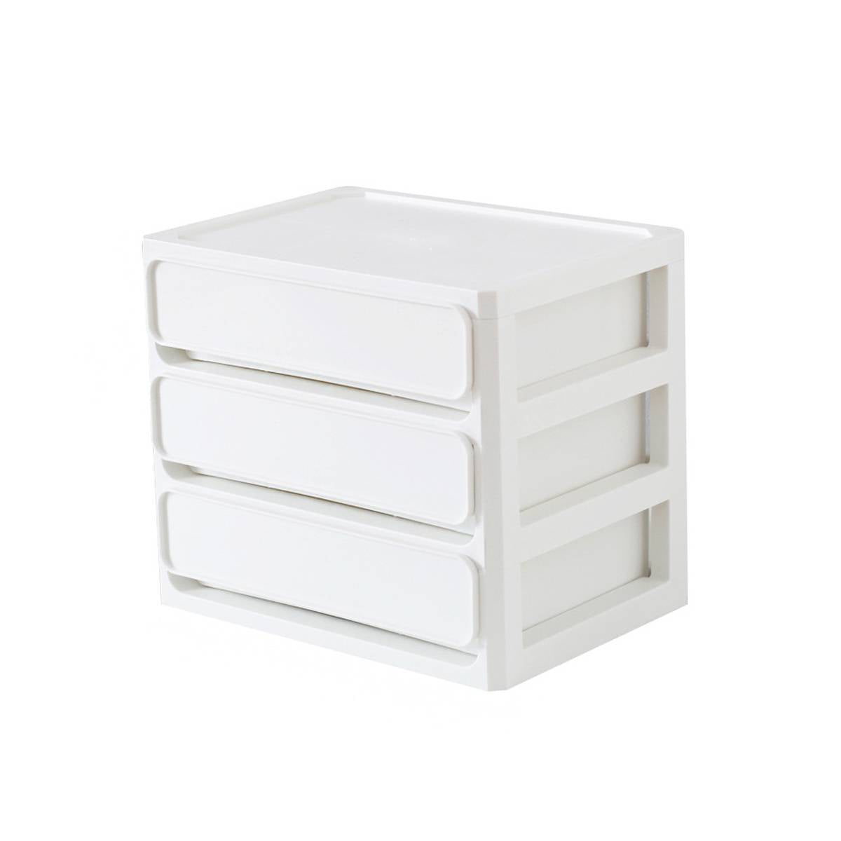 White Desk Drawer Organiser Two Heights Set | StorageOZ