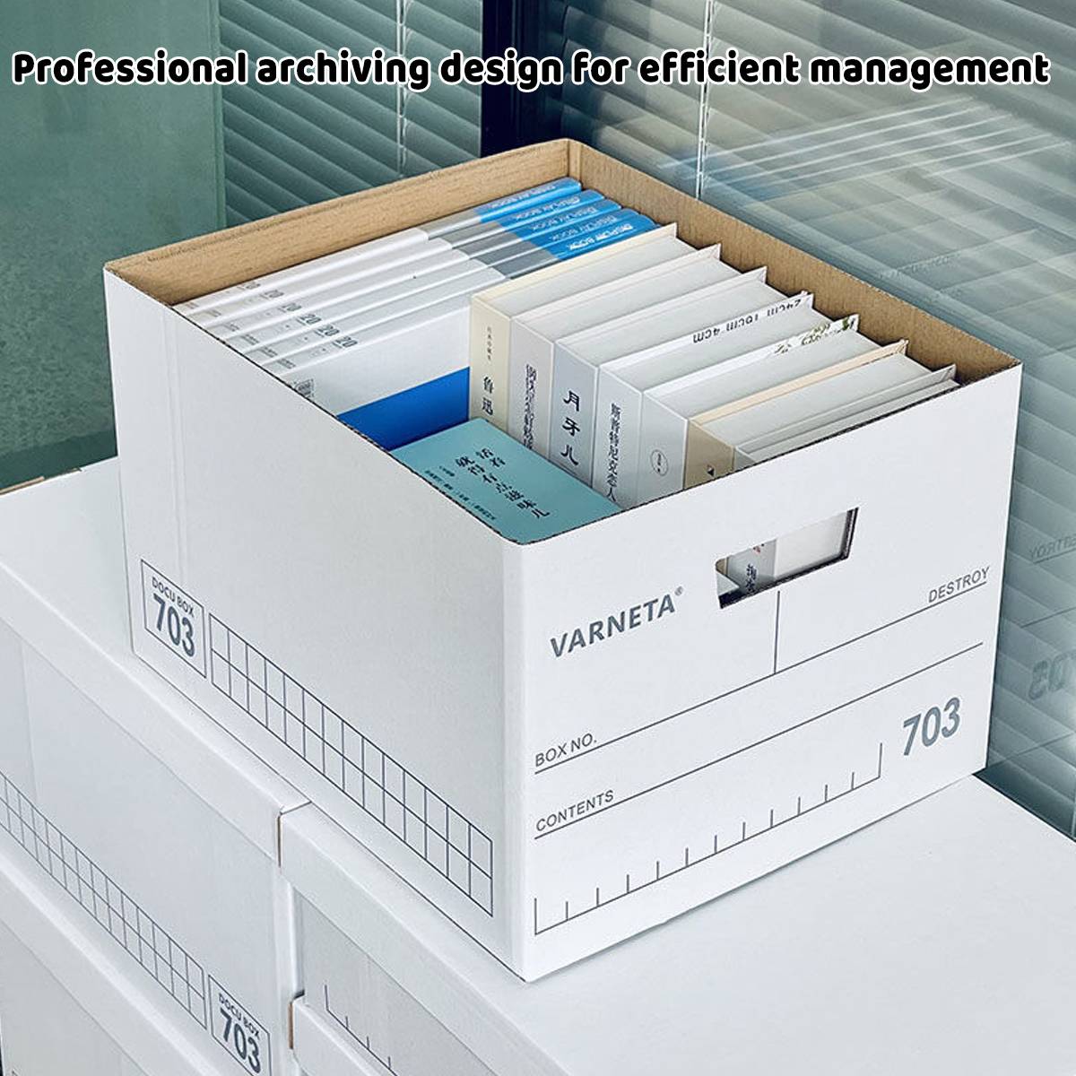 5 Pcs Archive Boxes in Two Heights Organiser | StorageOZ