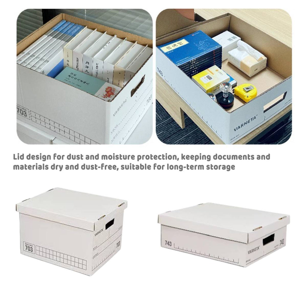 5 Pcs Archive Boxes in Two Heights Organiser | StorageOZ