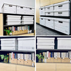 5 Pcs Archive Boxes in Two Heights Organiser | StorageOZ