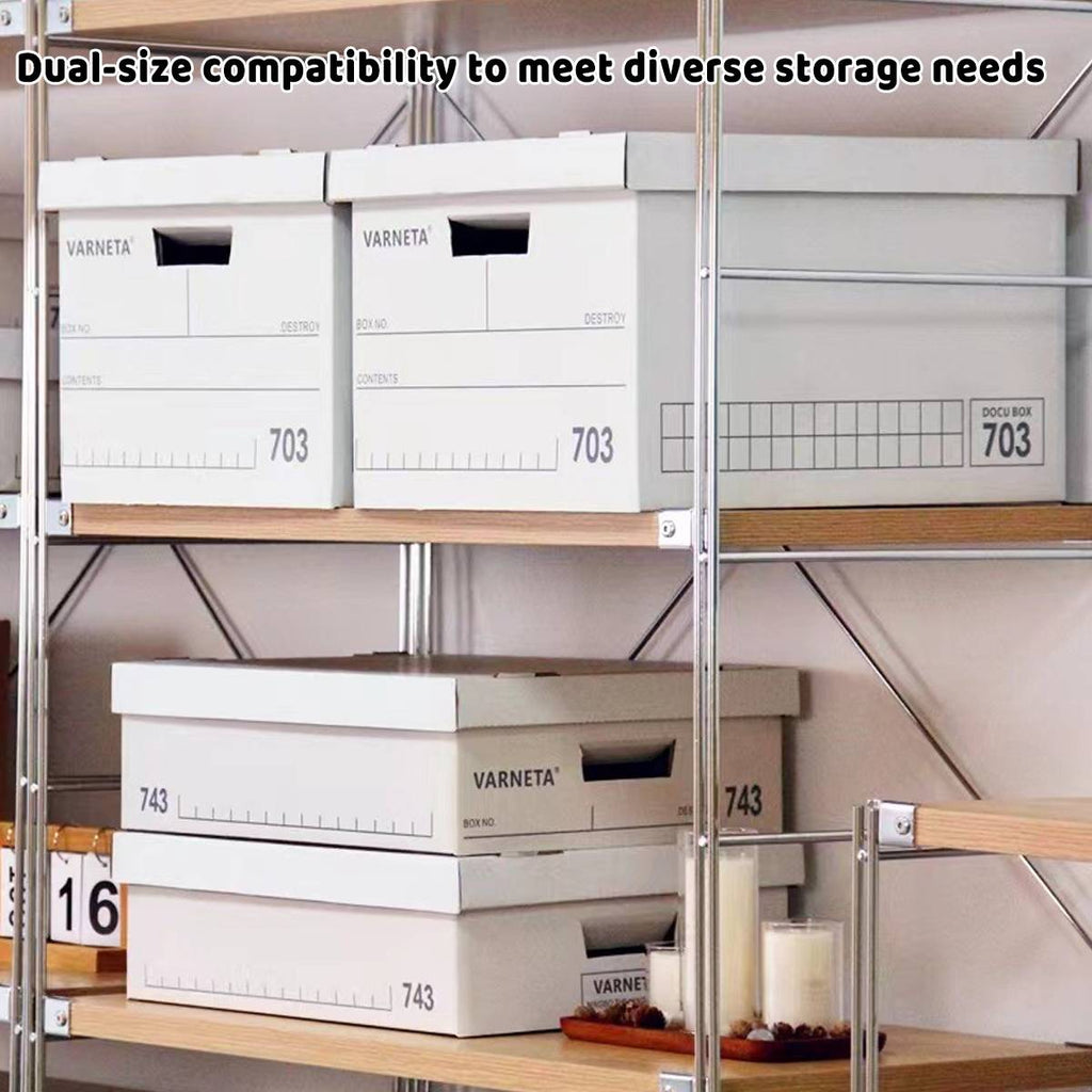 5 Pcs Archive Boxes in Two Heights Organiser | StorageOZ