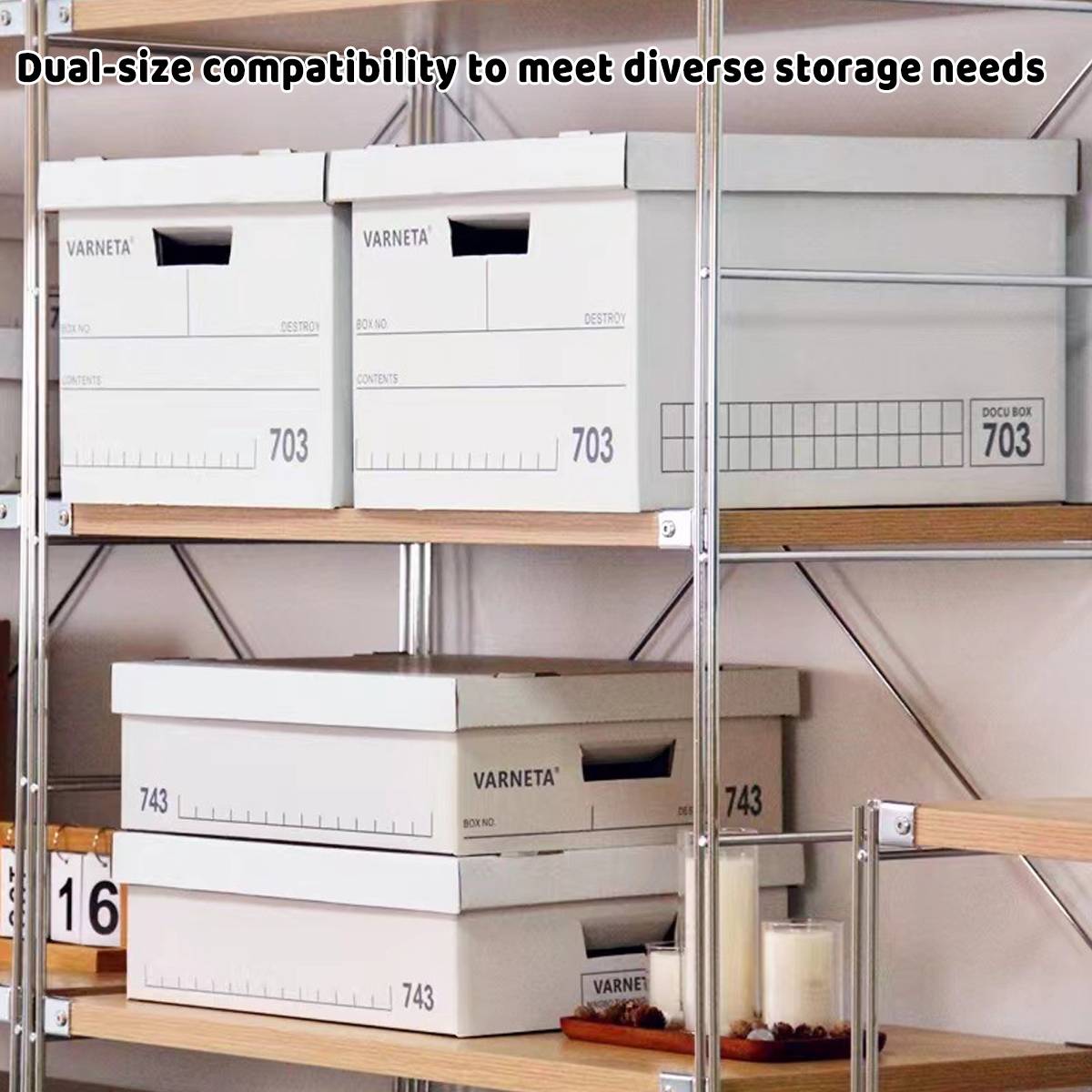 5 Pcs Archive Boxes in Two Heights Organiser | StorageOZ