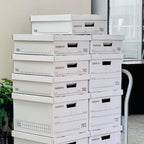 5 Pcs Archive Boxes in Two Heights Organiser | StorageOZ