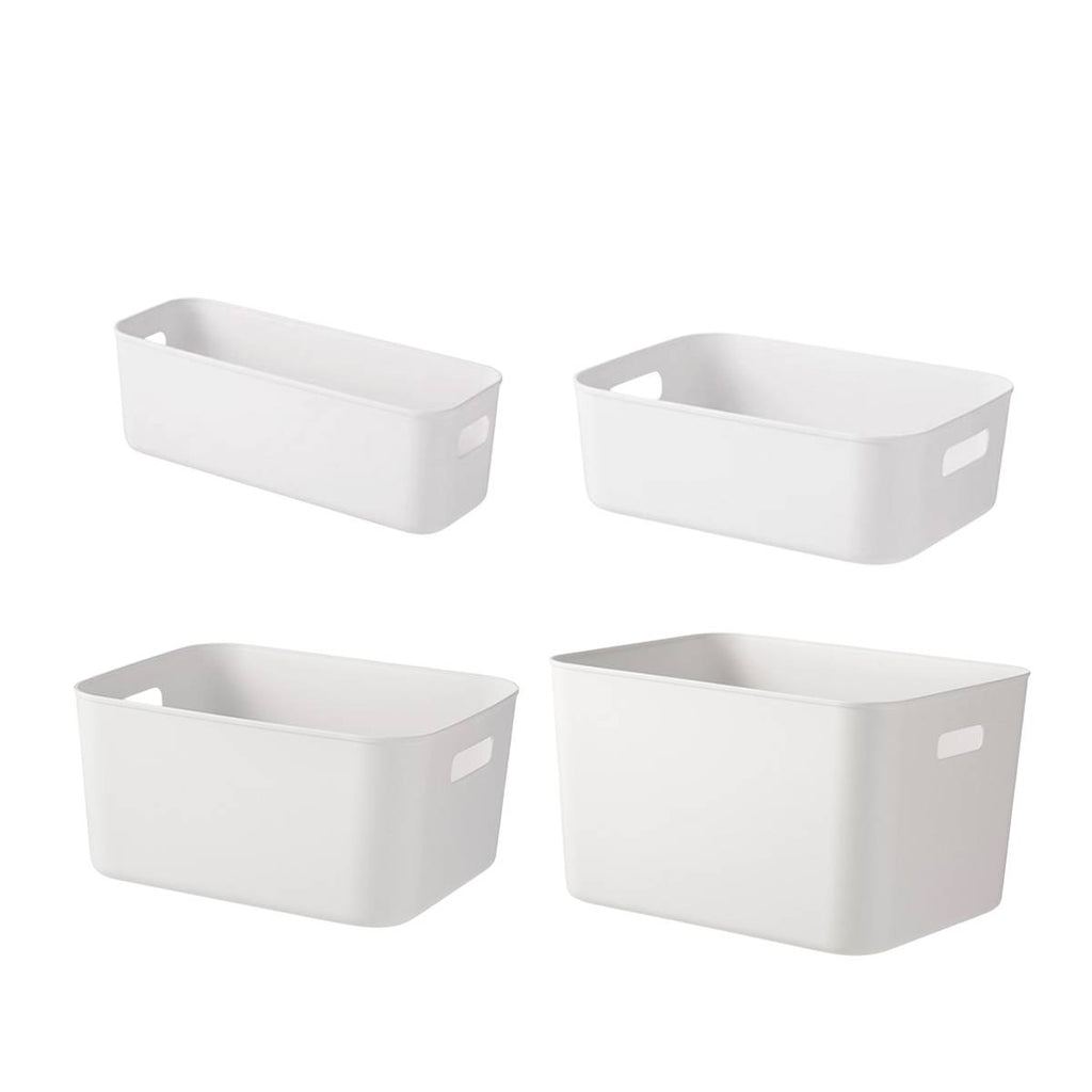 White Plastic Storage Box Packs Four Layouts | StorageOZ