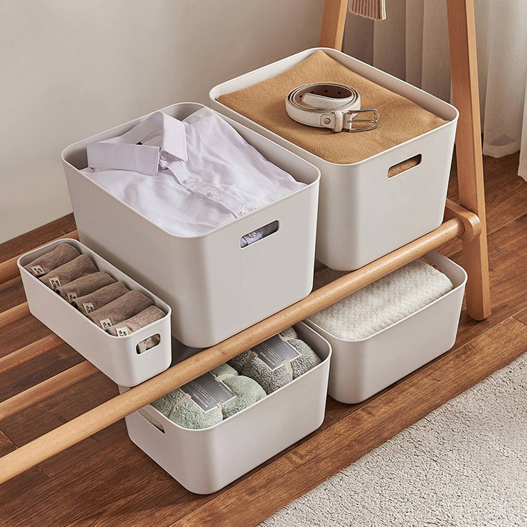 White Plastic Storage Box Packs Four Layouts | StorageOZ