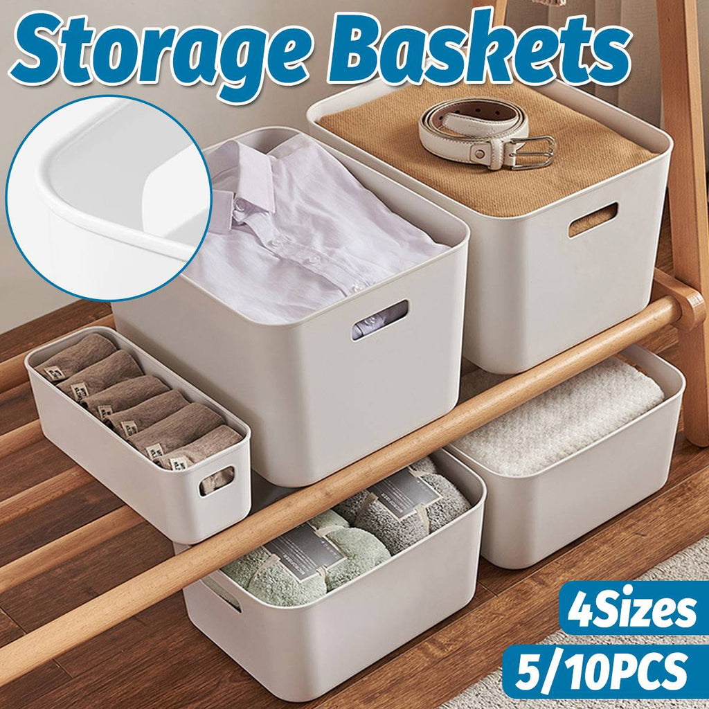 White Plastic Storage Box Packs Four Layouts | StorageOZ