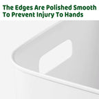 White Plastic Storage Box Packs Four Layouts | StorageOZ