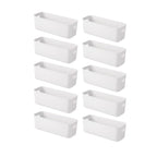 White Plastic Storage Box Packs Four Layouts | StorageOZ