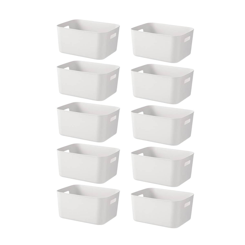 White Plastic Storage Box Packs Four Layouts | StorageOZ