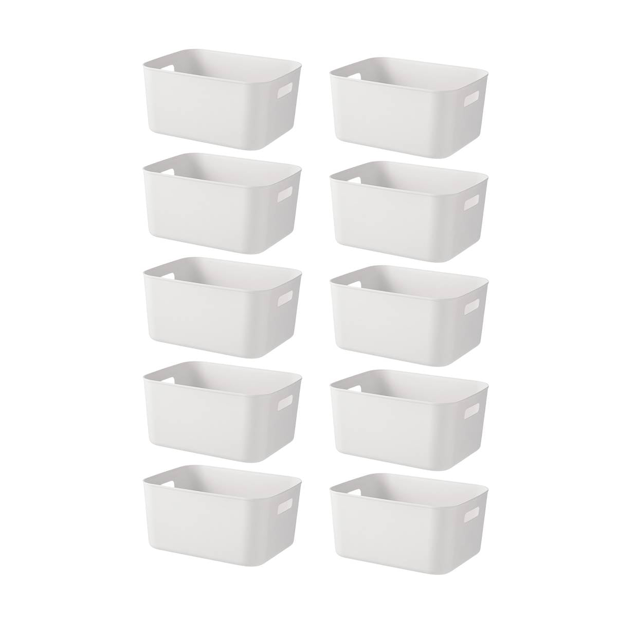 White Plastic Storage Box Packs Four Layouts | StorageOZ