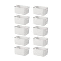 White Plastic Storage Box Packs Four Layouts | StorageOZ