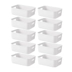 White Plastic Storage Box Packs Four Layouts | StorageOZ