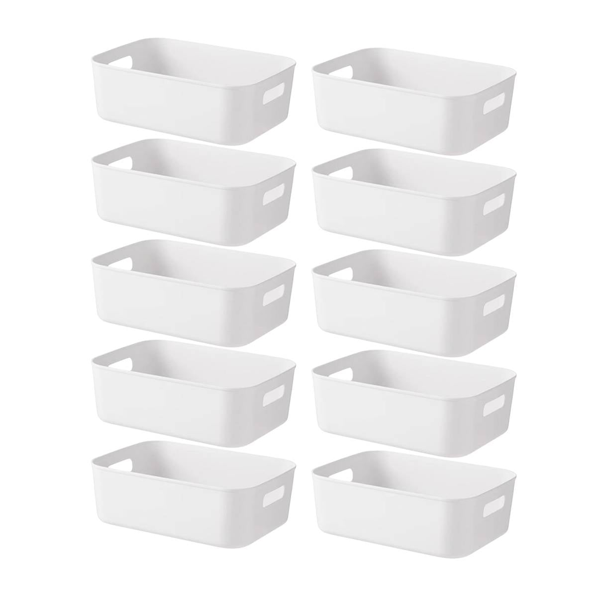 White Plastic Storage Box Packs Four Layouts | StorageOZ