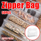 50 Pcs Zipper Bags Two Sizes Organiser Set | StorageOZ