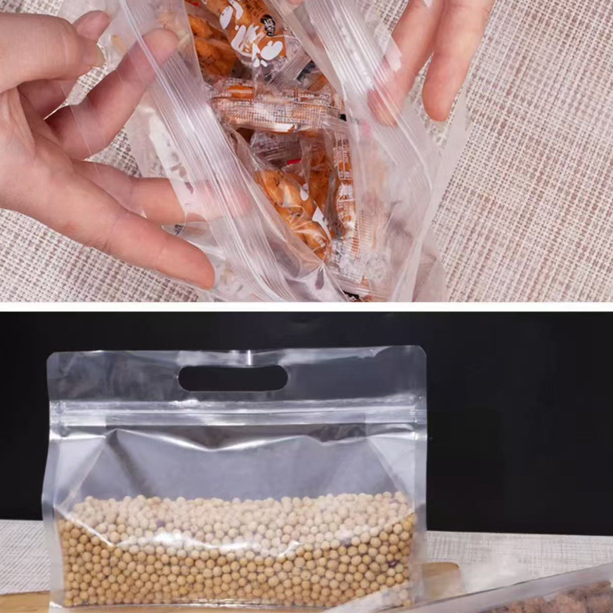 50 Pcs Zipper Bags Two Sizes Organiser Set | StorageOZ