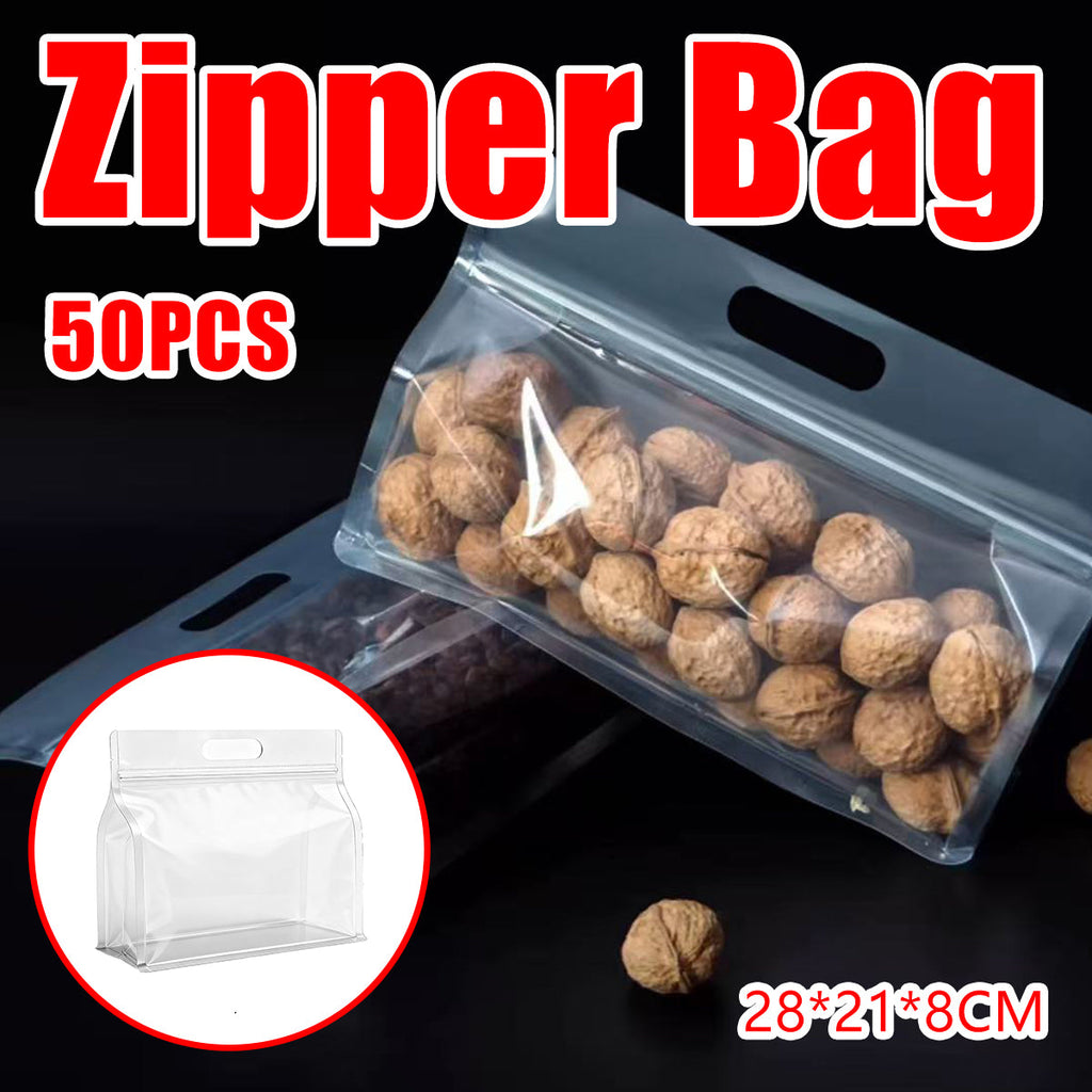 50 Pcs Zipper Bags Two Sizes Organiser Set | StorageOZ