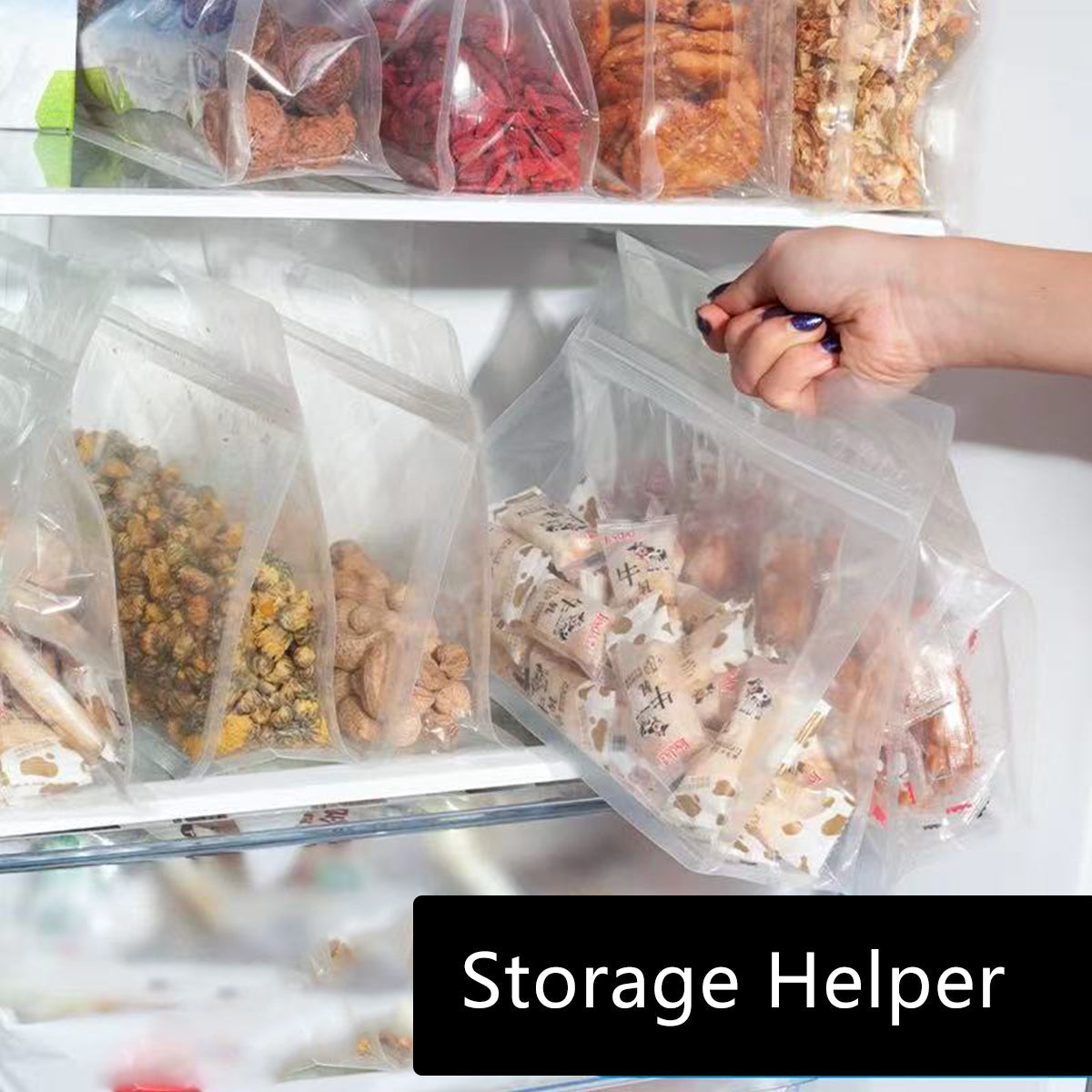 50 Pcs Zipper Bags Two Sizes Organiser Set | StorageOZ
