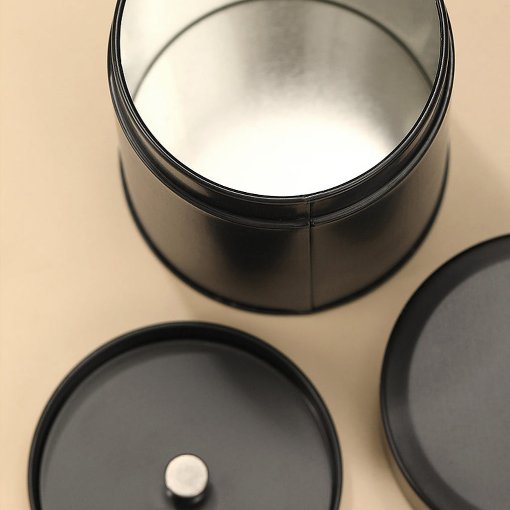 5 Pcs Tin Tea Canisters Three Colours Set | StorageOZ