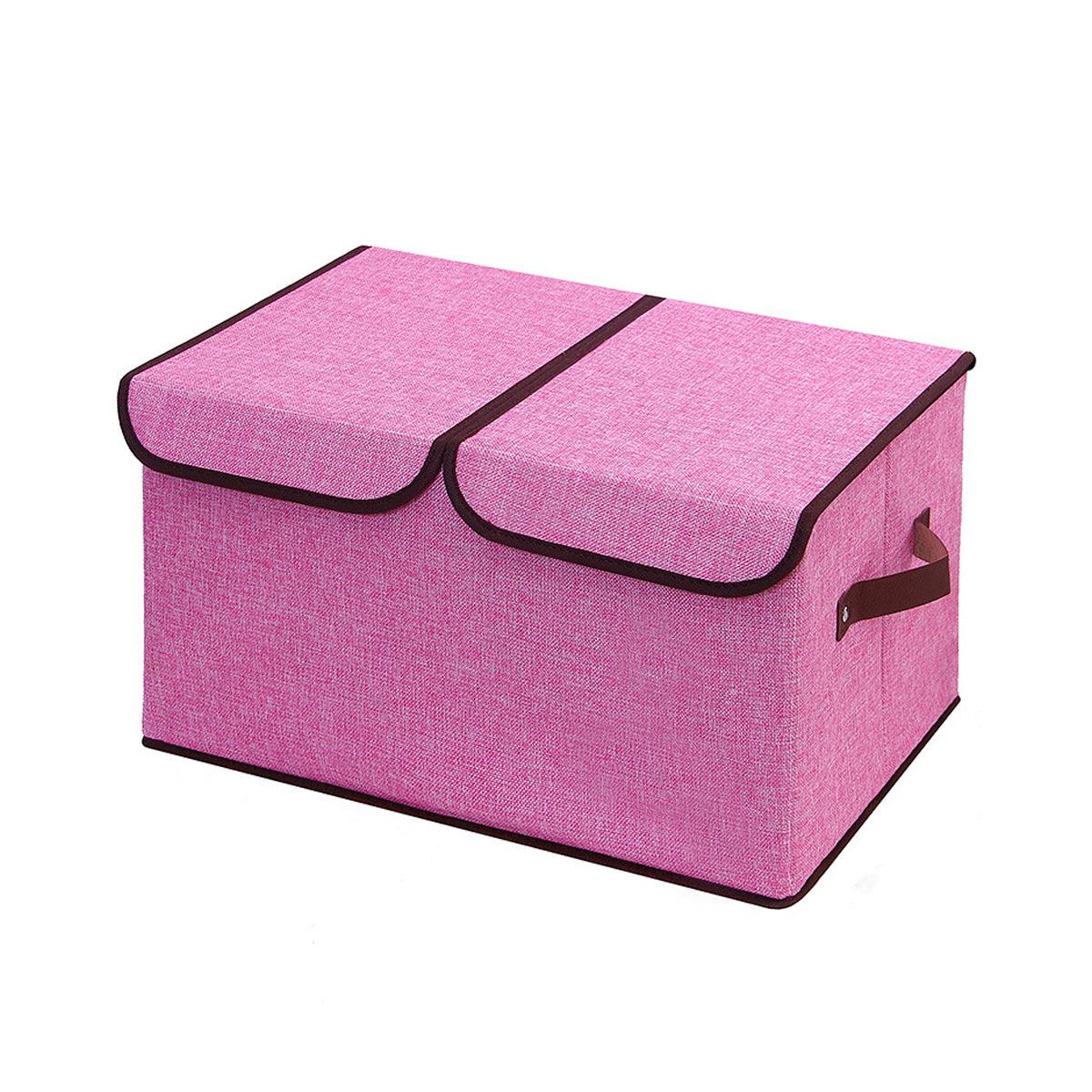 Double Lid Fabric Storage Box Six Colours | StorageOZ