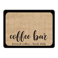 Absorbent Coffee Bar Mat Two Prints Rack | StorageOZ