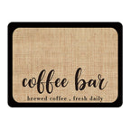 Absorbent Coffee Bar Mat Two Prints Rack | StorageOZ