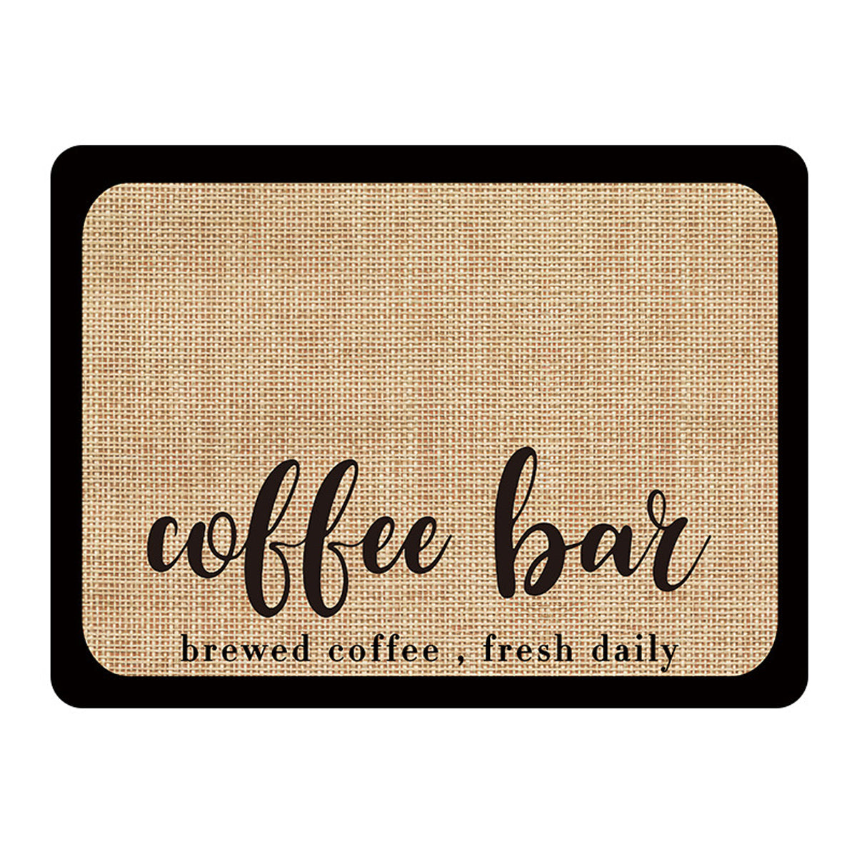 Absorbent Coffee Bar Mat Two Prints Rack | StorageOZ