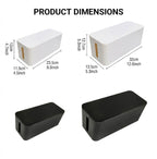Cable Management Box with Lid in Two Sizes | StorageOZ