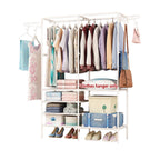 Double Row Floor Clothes Rack Two Colours | StorageOZ