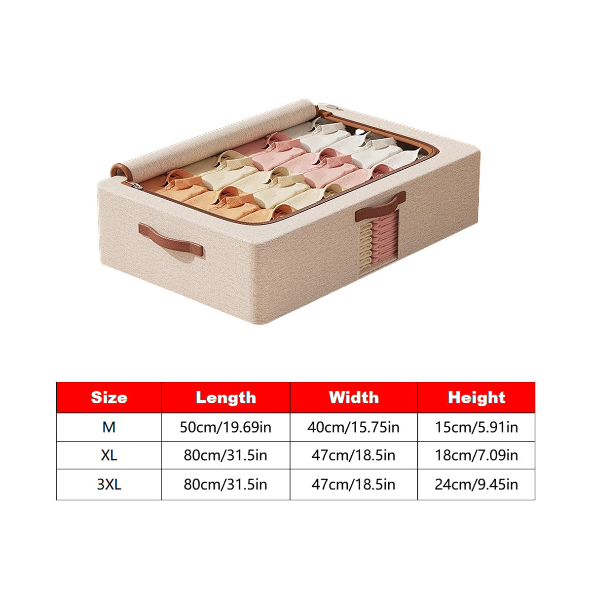 Foldable Under Bed Storage Box Three Sizes | StorageOZ