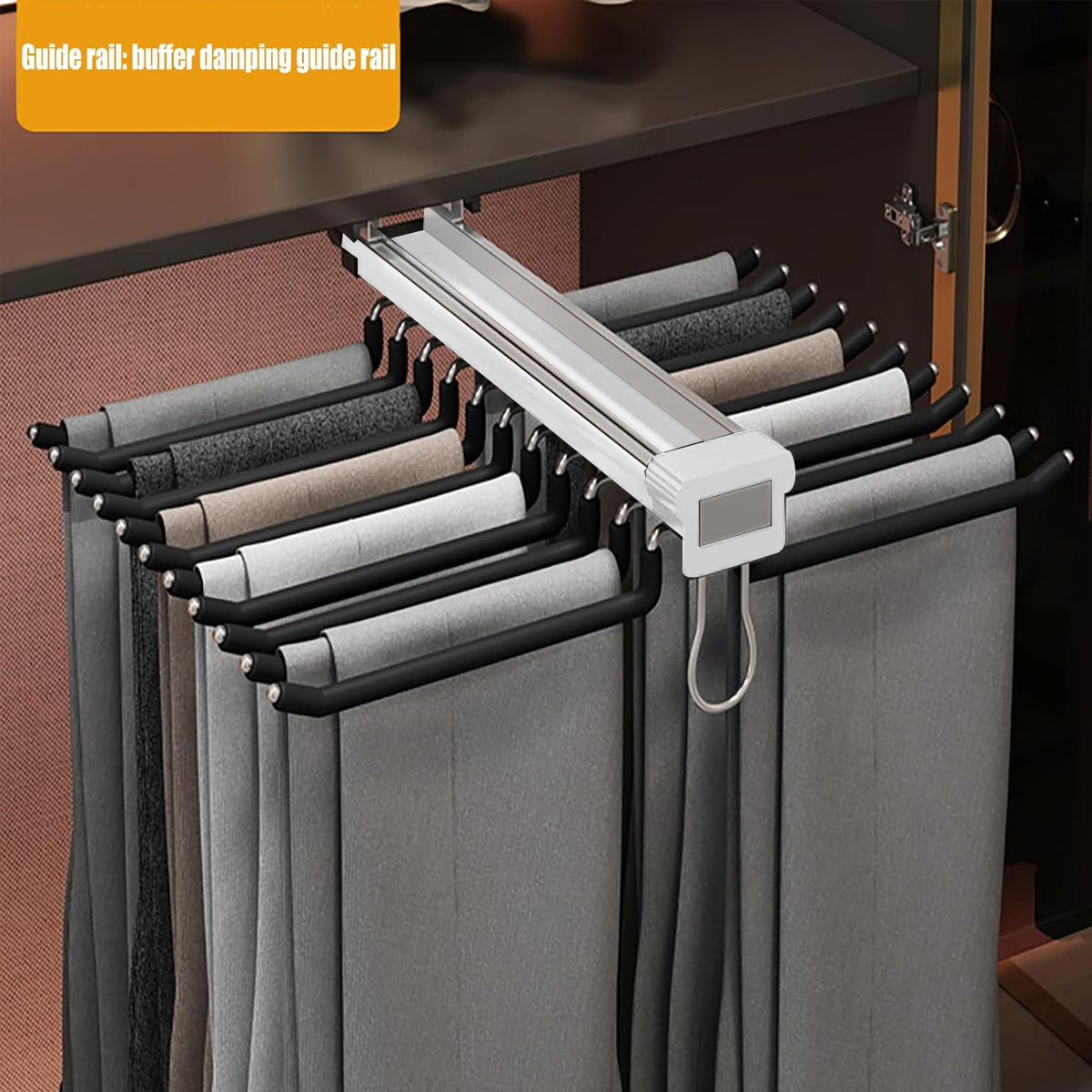 22 Arm Sliding Trouser Hanger Two Colours | StorageOZ