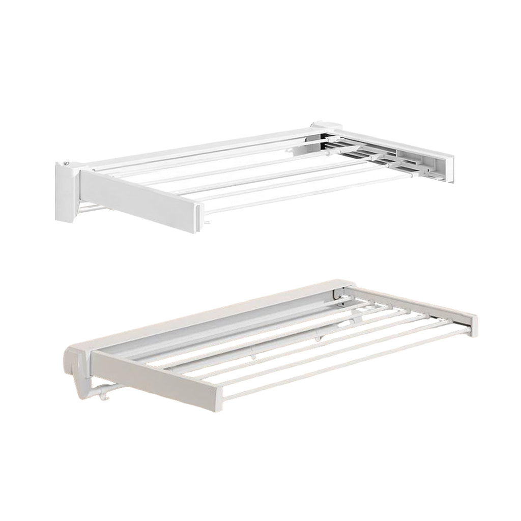 White Foldable Wall Drying Rack Two Sizes | StorageOZ