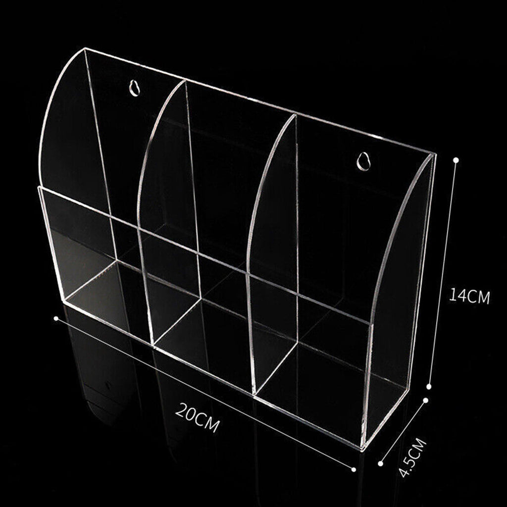 Acrylic Wall Remote Holder Three Case Sizes | StorageOZ