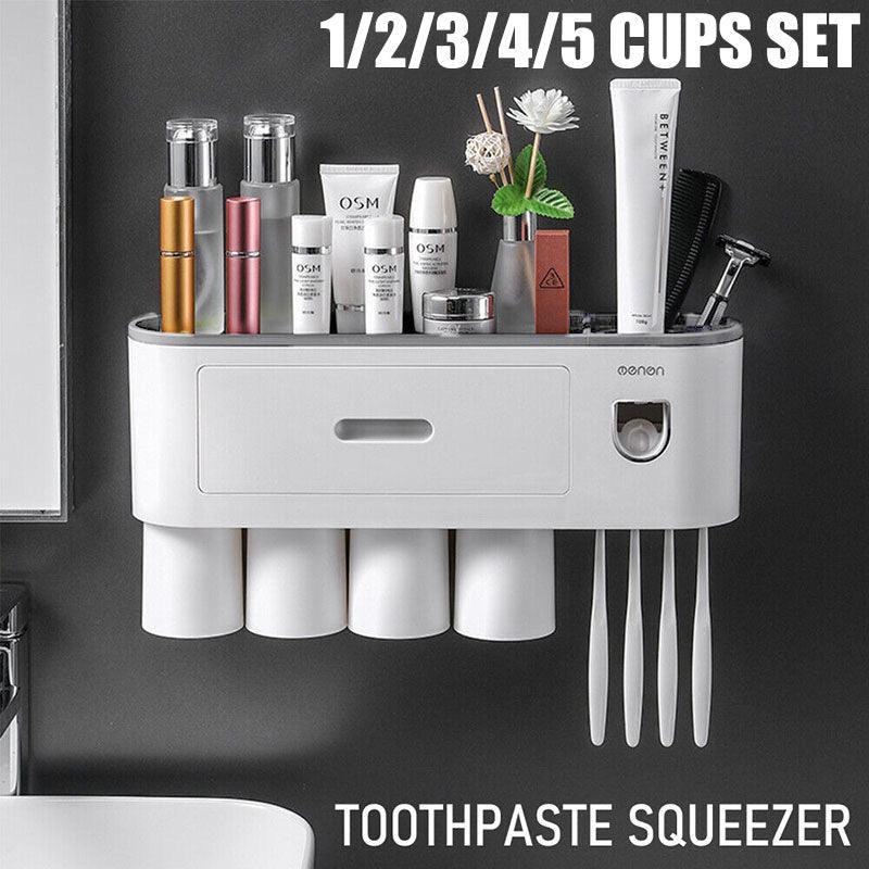 Wall Mounted Toothbrush Holder Five Cup Styles | StorageOZ