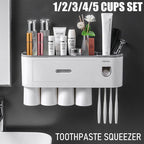 Wall Mounted Toothbrush Holder Five Cup Styles | StorageOZ