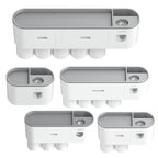 Wall Mounted Toothbrush Holder Five Cup Styles | StorageOZ