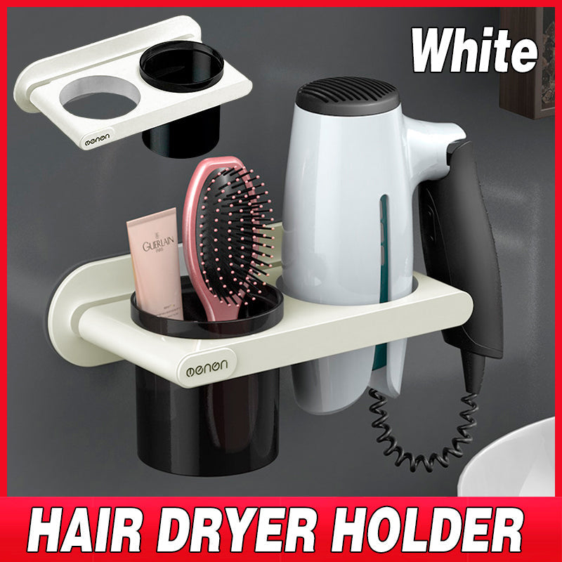 Wall Mount Hair Dryer Holder Organiser Set | StorageOZ
