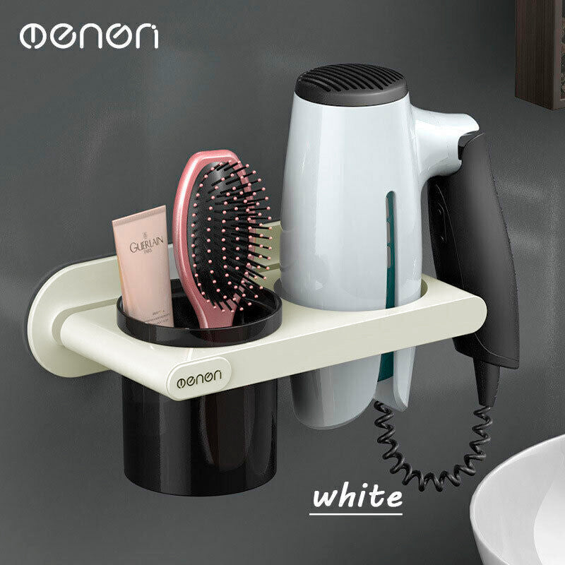 Wall Mount Hair Dryer Holder Organiser Set | StorageOZ