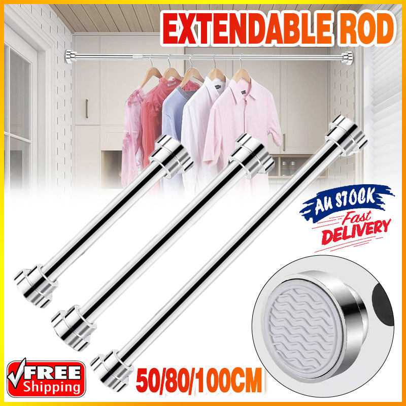 Stainless Tension Rod in Three Length Ranges | StorageOZ