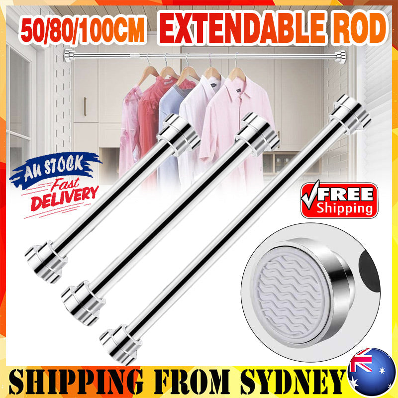 Stainless Tension Rod in Three Length Ranges | StorageOZ