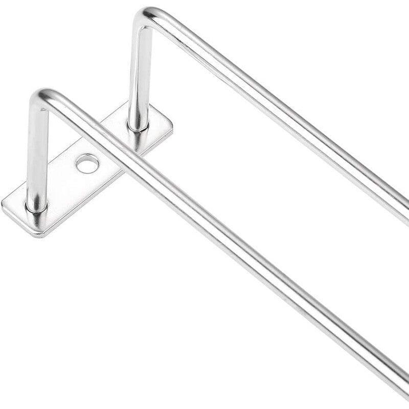 Under Cabinet Wine Glass Holder Steel Rack | StorageOZ