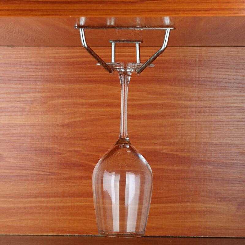 Under Cabinet Wine Glass Holder Steel Rack | StorageOZ